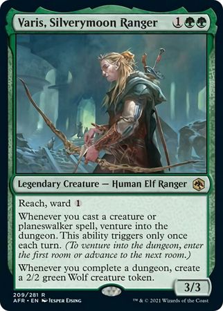 FOIL Varis, Silverymoon Ranger 209/281 - Adventures in the Forgotten Realm
