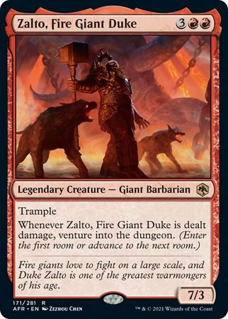 FOIL Zalto, Fire Giant Duke 171/281 - Adventures in the Forgotten Realm