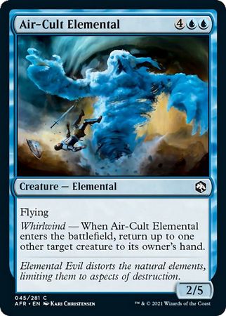 FOIL Air-Cult Elemental 045/281 - Adventures in the Forgotten Realm