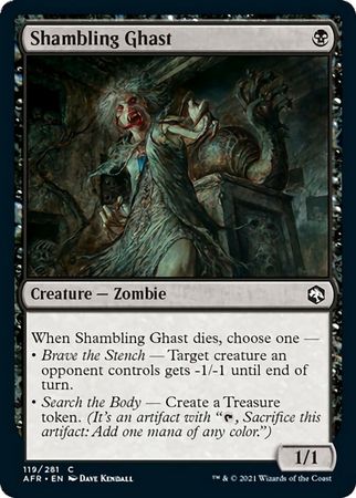 FOIL Shambling Ghast 119/281 - Adventures in the Forgotten Realm