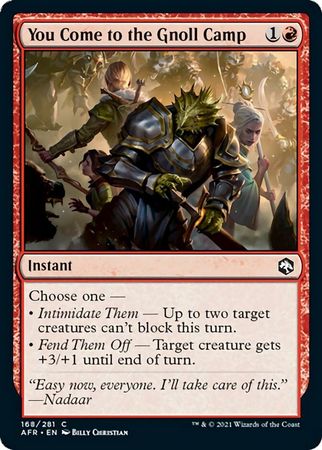 FOIL You Come to the Gnoll Camp 168/281 - Adventures in the Forgotten Realm