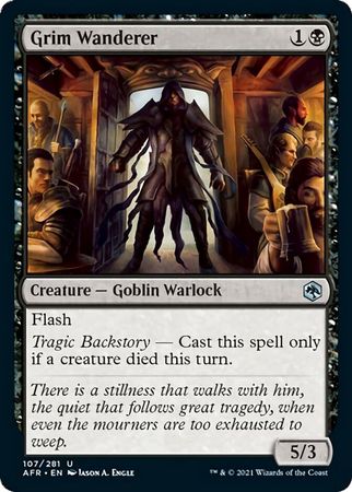 FOIL Grim Wanderer 107/281 - Adventures in the Forgotten Realm