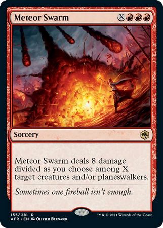 FOIL Meteor Swarm 155/281 - Adventures in the Forgotten Realm