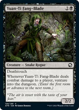 FOIL Yuan-Ti Fang-Blade 128/281 - Adventures in the Forgotten Realm