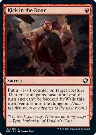FOIL Kick in the Door 153/281 - Adventures in the Forgotten Realm
