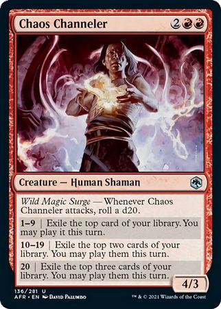 FOIL Chaos Channeler 136/281 - Adventures in the Forgotten Realm