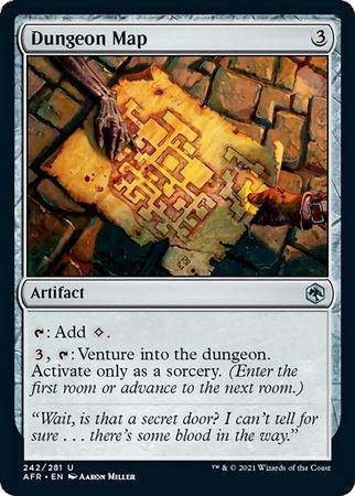FOIL Dungeon Map 242/281 - Adventures in the Forgotten Realm