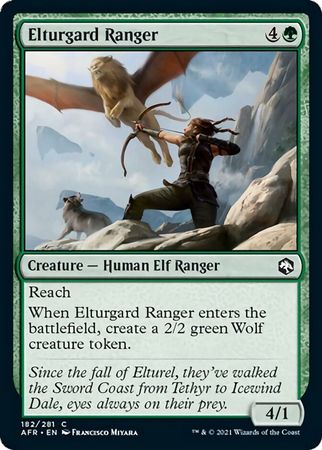FOIL Elturgard Ranger 182/281 - Adventures in the Forgotten Realm