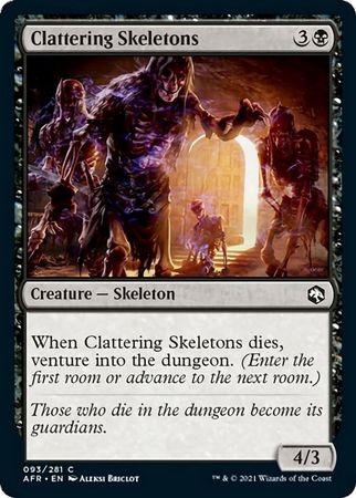 FOIL Clattering Skeletons 093/281 - Adventures in the Forgotten Realm