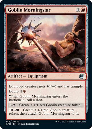 FOIL Goblin Morningstar 145/281 - Adventures in the Forgotten Realm