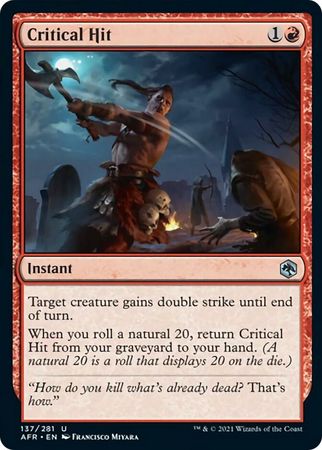 FOIL Critical Hit 137/281 - Adventures in the Forgotten Realm