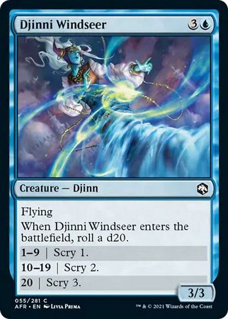 FOIL Djinni Windseer 055/281 - Adventures in the Forgotten Realm