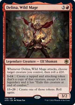 FOIL Delina, Wild Mage 138/281 - Adventures in the Forgotten Realm