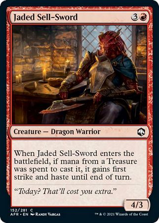 FOIL Jaded Sell-Sword 152/281 - Adventures in the Forgotten Realm