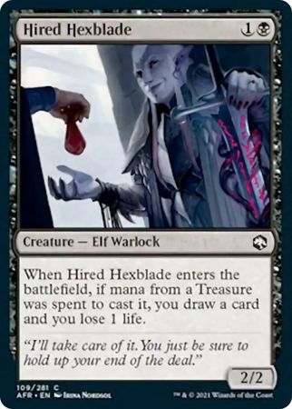 FOIL Hired Hexblade 109/281 - Adventures in the Forgotten Realm