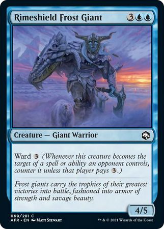 FOIL Rimeshield Frost Giant 069/281 - Adventures in the Forgotten Realm