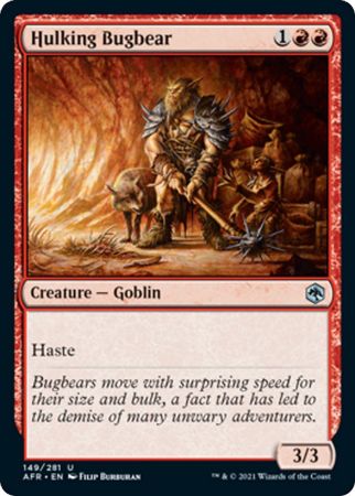 FOIL Hulking Bugbear 149/281 - Adventures in the Forgotten Realm
