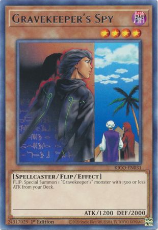 Gravekeeper's Spy - KICO-EN031 -Rare 1st Edition