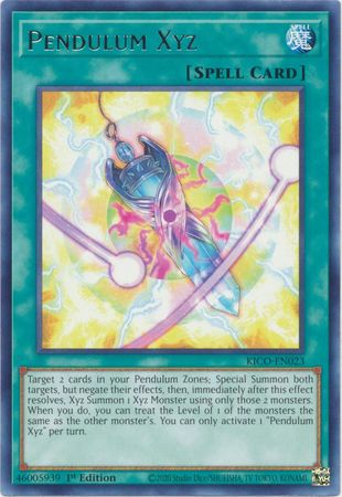 Pendulum Xyz - KICO-EN023 -Rare 1st Edition