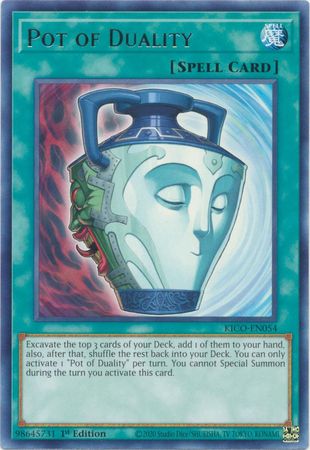 Pot of Duality - KICO-EN054 -Rare 1st Edition