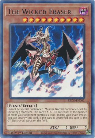 The Wicked Eraser - KICO-EN062 -Rare 1st Edition