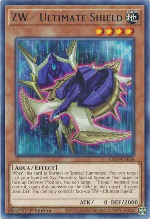 Playset 3 3x Zw - Ultimate Shield - Kico-en036 - Rare 1st Edition