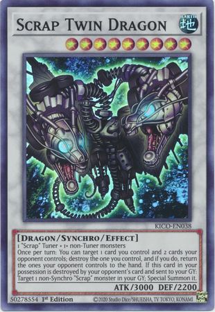 Scrap Twin Dragon - KICO-EN038 -Super Rare 1st Edition