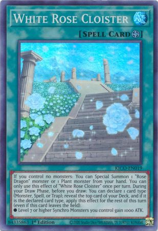 White Rose Cloister - Kico-en019 - Super Rare 1st Edition