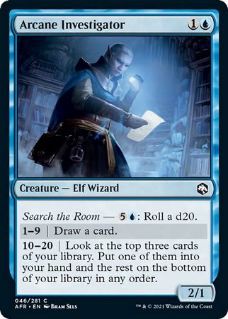 FOIL Arcane Investigator 046/281 - Adventures in the Forgotten Realm