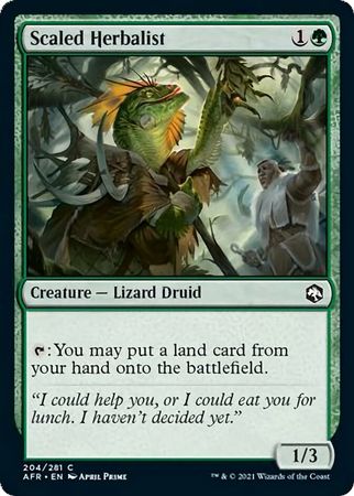 FOIL Scaled Herbalist 204/281 - Adventures in the Forgotten Realm