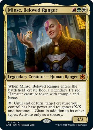 FOIL Minsc, Beloved Ranger 227/281 - Adventures in the Forgotten Realm