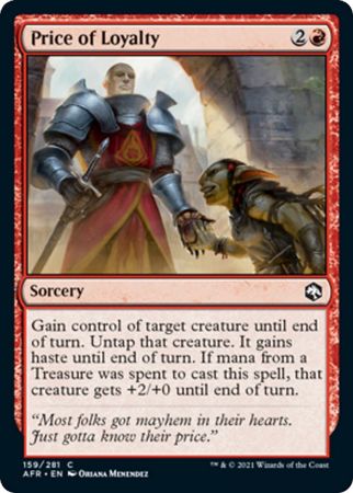 FOIL Price of Loyalty 159/281 - Adventures in the Forgotten Realm