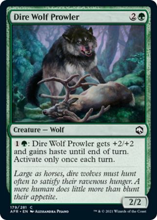 FOIL Dire Wolf Prowler 179/281 - Adventures in the Forgotten Realm