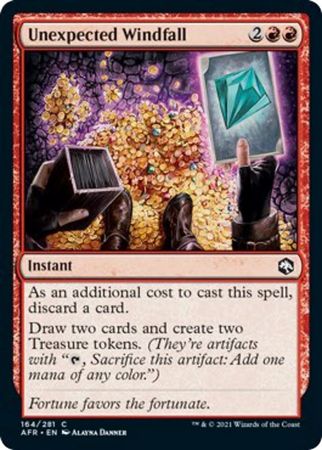 FOIL Unexpected Windfall 164/281 - Adventures in the Forgotten Realm
