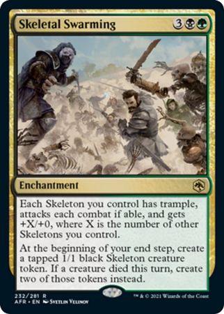 FOIL Skeletal Swarming 232/281 - Adventures in the Forgotten Realm