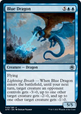 FOIL Blue Dragon 049/281 - Adventures in the Forgotten Realm