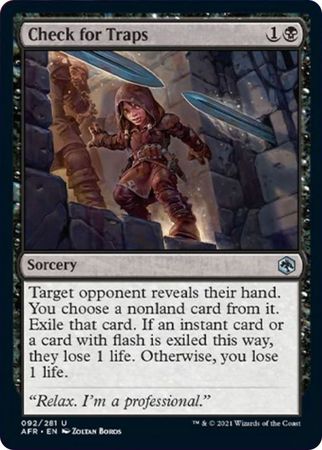 FOIL Check for Traps 092/281 - Adventures in the Forgotten Realm
