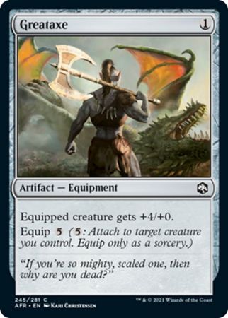 FOIL Greataxe 245/281 - Adventures in the Forgotten Realm