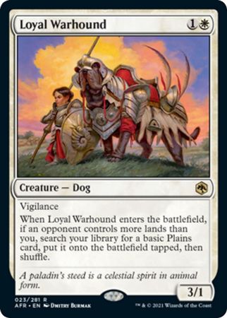 FOIL Loyal Warhound 023/281 - Adventures in the Forgotten Realm