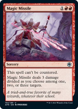 FOIL Magic Missile 154/281 - Adventures in the Forgotten Realm