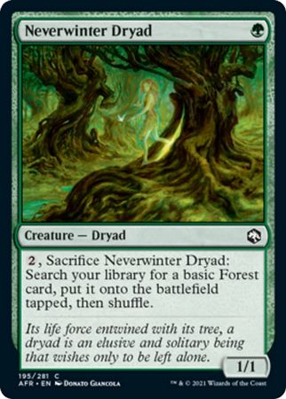 FOIL Neverwinter Dryad 195/281 - Adventures in the Forgotten Realm