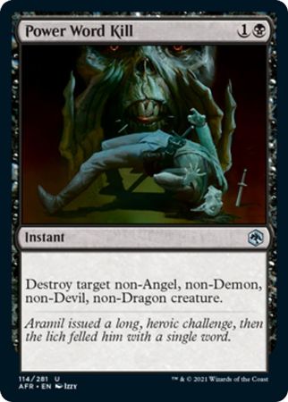 FOIL Power Word Kill 114/281 - Adventures in the Forgotten Realm