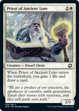 FOIL Priest of Ancient Lore 035/281 - Adventures in the Forgotten Realm