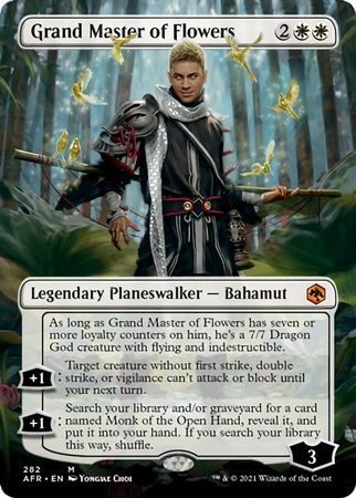 FOIL BORDERLESS Grand Master of Flowers 282 - Adventures in the Forgotten Realms