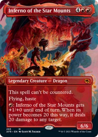FOIL BORDERLESS Inferno of the Star Mounts 293 - Adventures in the Forgotten Realms