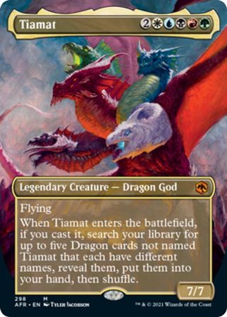 FOIL BORDERLESS Tiamat 298 - Adventures in the Forgotten Realms