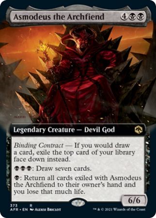 EXTENDED ART Asmodeus the Archfiend 373 - Adventures in the Forgotten Realms
