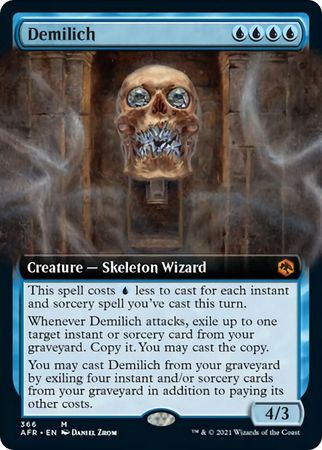 EXTENDED ART Demilich 366 - Adventures in the Forgotten Realms