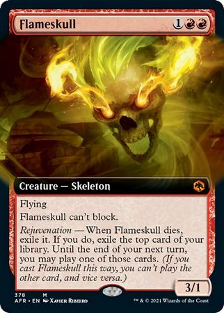 EXTENDED ART Flameskull 378 - Adventures in the Forgotten Realms