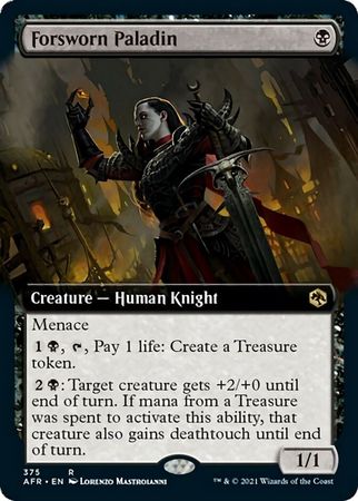 EXTENDED ART Forsworn Paladin 375 - Adventures in the Forgotten Realms